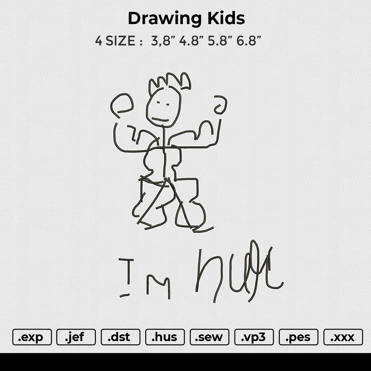 Drawing Kids Embroidery