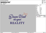 Dreamtext 0104 Embroidery File 6 sizes