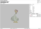 Duckpink Embroidery File 6 sizes