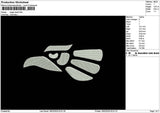 Eagle Head Embroidery File 6 sizes