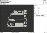 Eclipse Embroidery File 6 sizes