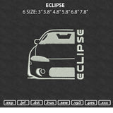 Eclipse Embroidery File 6 sizes