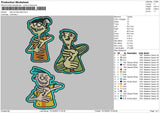 Edd Eddy Embroidery File 6 sizes