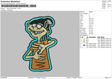 Eddy V1 Embroidery File 6 sizes