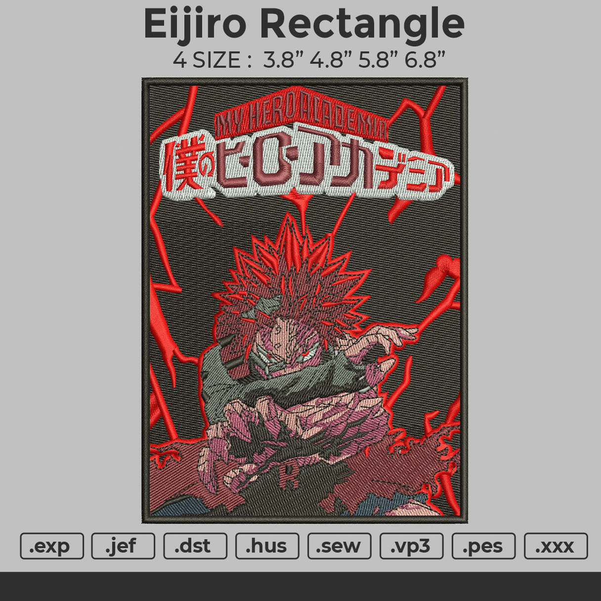 Eijiro Rectangle Embroidery