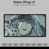 Elden Ring V2 Embroidery File 4 size