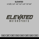 Elevated Embroidery File 6 sizes