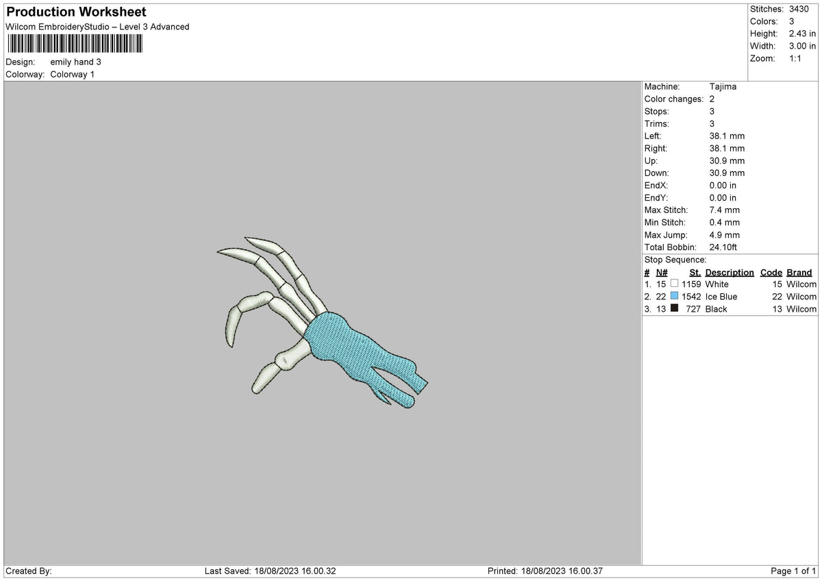 Emily Hand Embroidery File 6 sizes