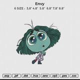 Envy Embroidery File 6 size