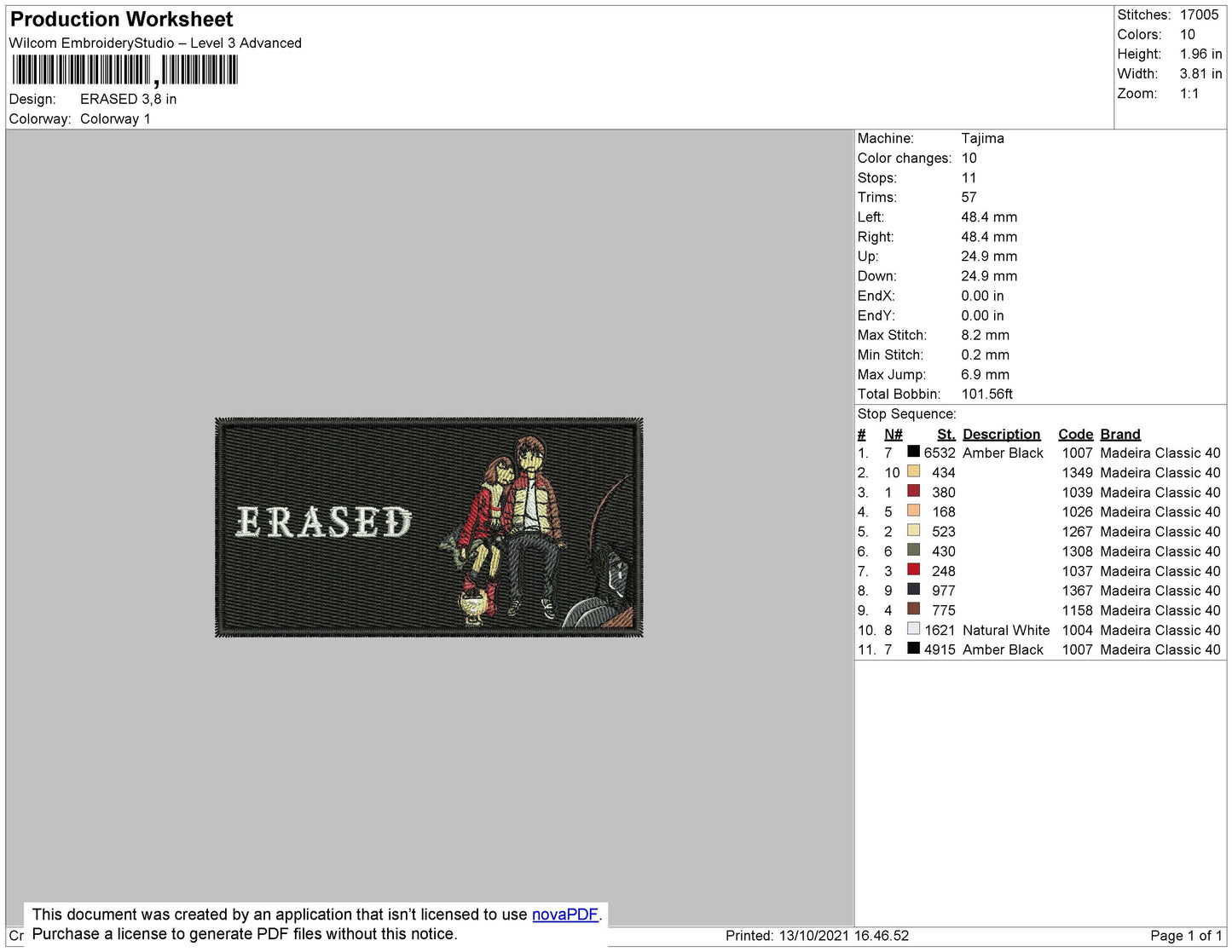 Erased Embroidery