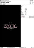 Erotic Embroidery File 6 sizes