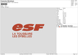 Esf Embroidery File 6 sizes