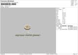 Coffee1812 Embroidery File 6 sizes