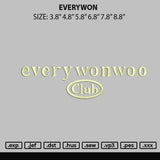 Everywon Embroidery File 6 sizes