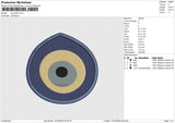 Eye Patch Embroidery File& 6 size