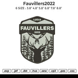 Fauvillers2022 (2 Version) Embroidery Machine File