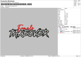 Female Applique Embroidery File 6 sizes
