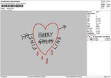 Finelinetext Embroidery File 6 sizes