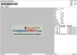 Fighterstext Patch Embroidery File 6 sizes