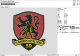 Flandrestext Embroidery File 6 sizes