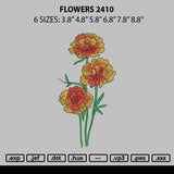 Flowers 2410 Embroidery File 6 sizes