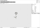flowers month birthday Embroidery File 12 size