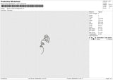 flowers month birthday Embroidery File 12 size