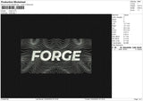 Forge Embroidery File 6 size