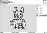 Frenchietext V2 Embroidery File 6 sizes