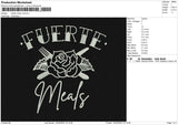Fuerte Embroidery File 6 sizes