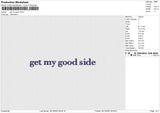 Get my good Embroidery File 6 size