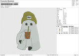 Ghost Boba Embroidery File 6 size