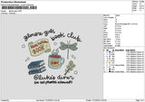 Girlstext 1712 Embroidery File 6 sizes