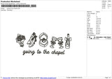 Going to the Chapel Embroidery File 6 sizes