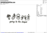 Going to the Chapel Embroidery File 6 sizes