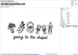 Going to the Chapel Embroidery File 6 sizes