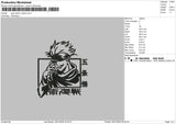 Gojosquare Embroidery File 6 sizes