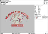 Gospeltext Embroidery File 6 sizes