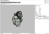 Gostface Horror Embroidery File 6 sizes