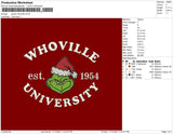 grinch whoville Embroidery