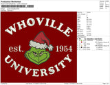 grinch whoville Embroidery