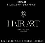 Hairart Embroidery File 6 sizes