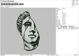 Half Ruined Head Embroidery File 6 sizes