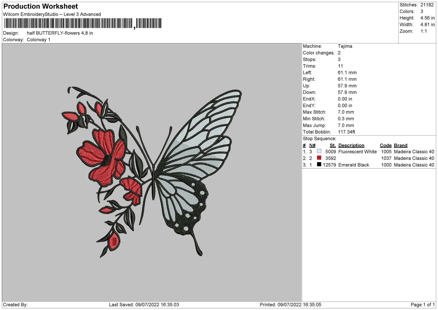 Half Butterfly Flower