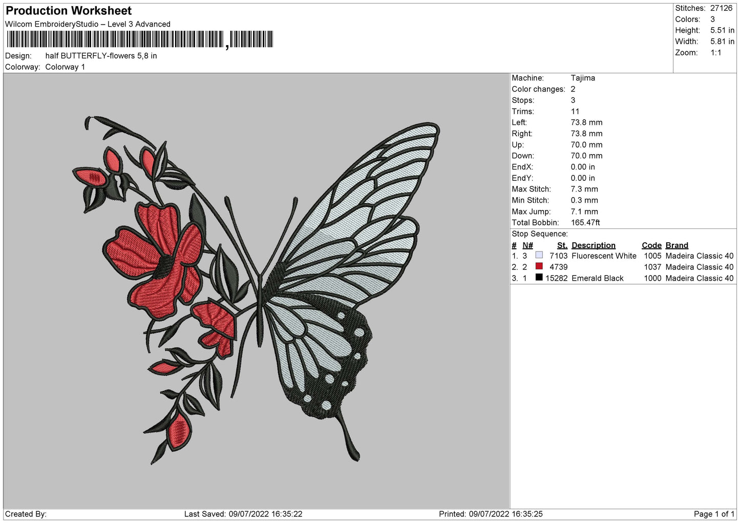 Half Butterfly Flower