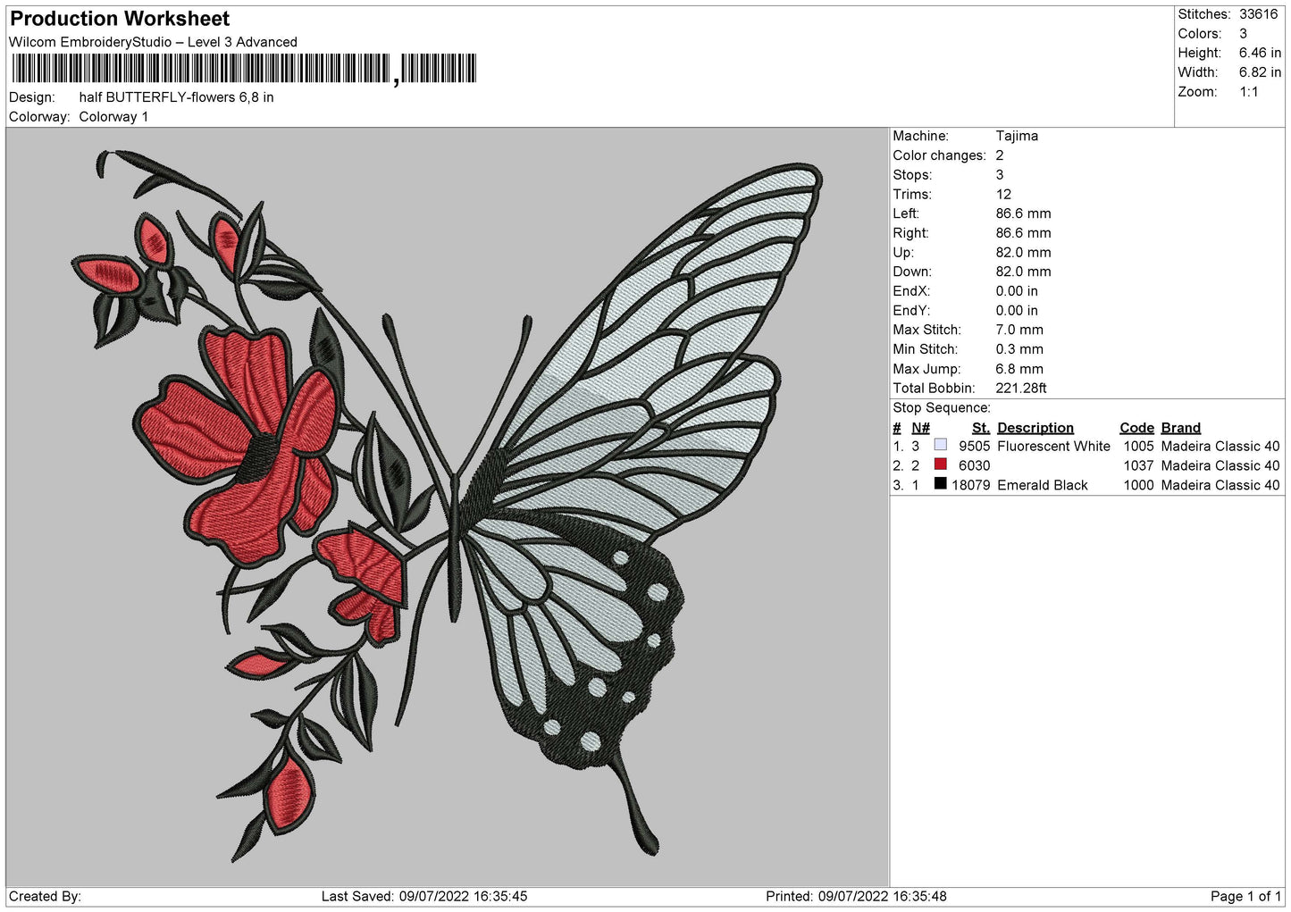 Half Butterfly Flower