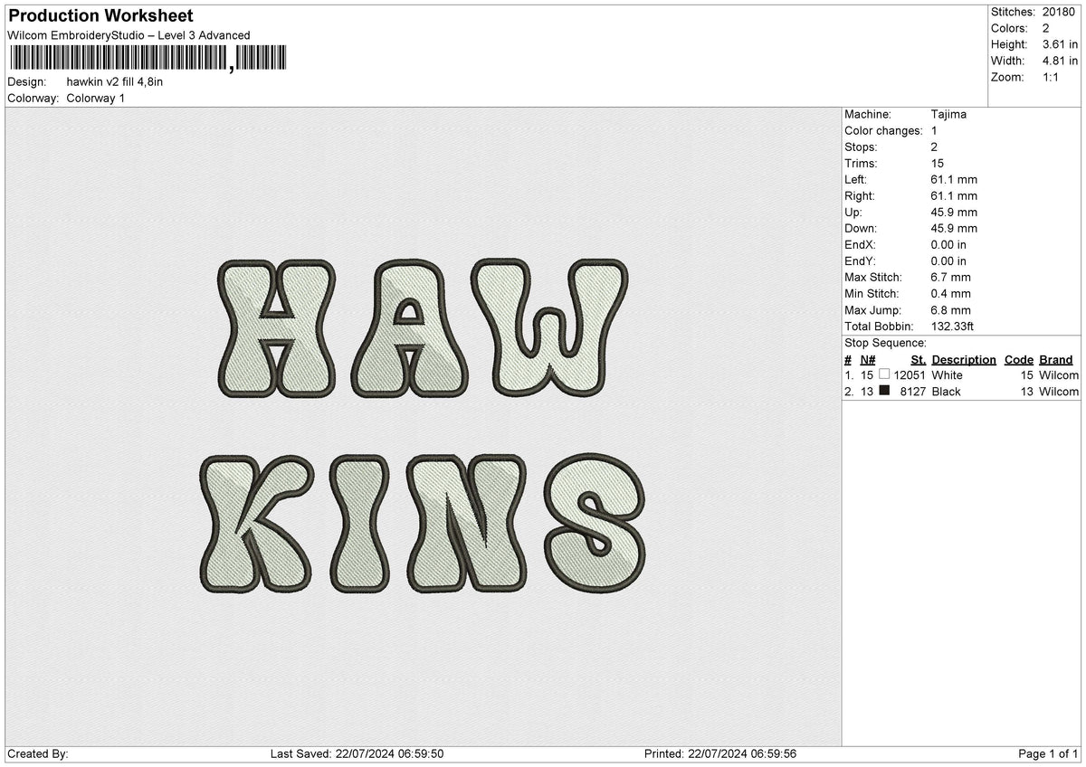 Hawkin fill v2 Embroidery File 6 size