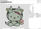 Hk Cow Embroidery File
