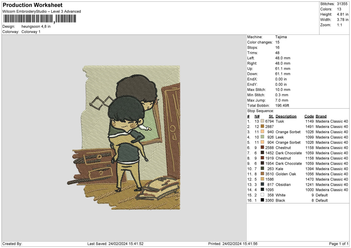Heungsoon Embroidery File 6 size