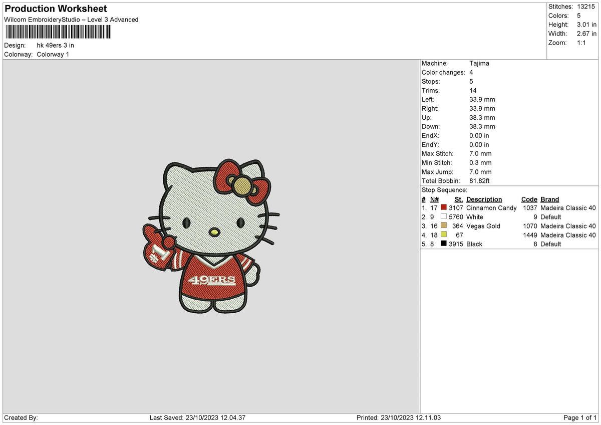 Hk Sport Embroidery File 6 sizes